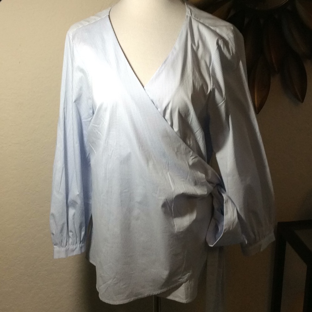 Gingham Blouse by Lane Bryant Size 18